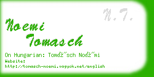 noemi tomasch business card
